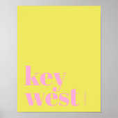 Key West Florida moderne stadsposter Poster (Voorkant)