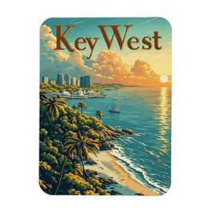 Key West Florida Old Town Kustcharme Magneet