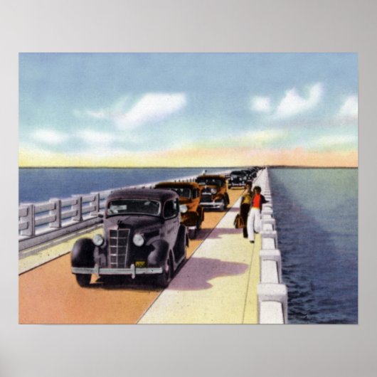 Key West Florida Overseas Highway Poster (Voorkant)