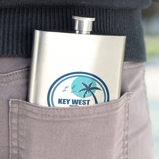 Key West Florida Palmboom Vogels Flacon (Voorbeeld)