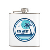 Key West Florida Palmboom Vogels Heupfles (Voorkant)