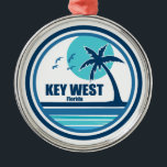 Key West Florida Palmboom Vogels Metalen Ornament<br><div class="desc">Key West ligt dichter bij Cuba dan bij Miami en is het onomkeerbare zuidelijkste subtropische paradijs van Florida,  een unieke samenvloeiing van geschiedenis,  klimaat,  natuurlijke schoonheid!</div>