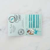 Key West Florida Passport bruiloft uitnodiging (Binnen)
