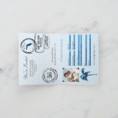 Key West Florida Passport bruiloft uitnodiging (Binnen)