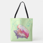 Key West Florida Pink Conch Shell Tote Bag (Voorkant)
