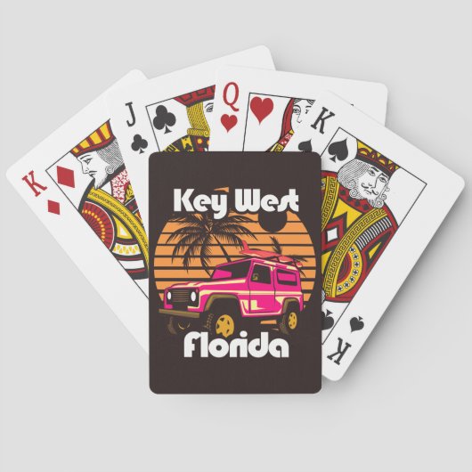 Key West Florida Pokerkaarten (Achterkant)