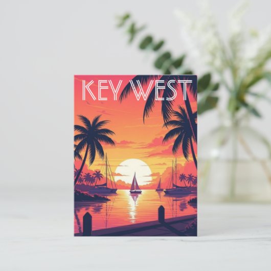 Key West Florida Postcard Briefkaart (Staand voorkant)