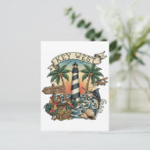 Key West Florida Reizen Briefkaart (Staand voorkant)