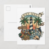 Key West Florida Reizen Briefkaart (Voorkant / Achterkant)