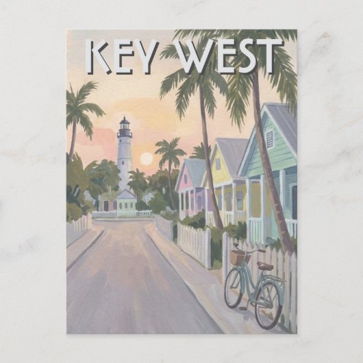 Key West Florida Reizen Briefkaart (Voorkant)