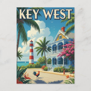 Key West Florida Reizen Briefkaart