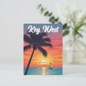 Key West Florida Reizen Briefkaart (Staand voorkant)