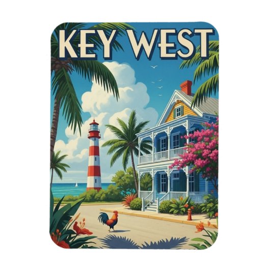 Key West Florida Reizen Magneet (Verticaal)