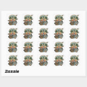 Key West Florida Reizen Vierkante Sticker (Vel)