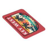 Key West Florida Retro Embleem Magneet (Rechterzijde)