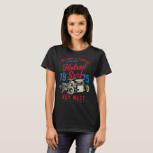 Key West Florida Retro Hotrod Surf Distressed  6 T-shirt (Voorkant volledig)