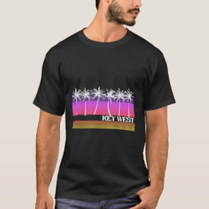 Key West Florida Retro Stijl Vintage Strand Zonson T-shirt