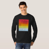 Key West Florida Retro Sunset Palm Trees T-shirt (Voorkant volledig)