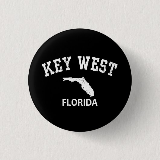 Key West Florida Ronde Button 3,2 Cm (Voorkant)