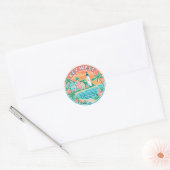 Key West, Florida Ronde Sticker (Envelop)