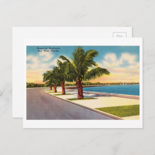  Key West Florida Roosevelt Blvd Briefkaart (Voorkant / Achterkant)