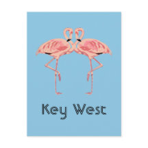 Key West Florida Roze Flamingo Koppel