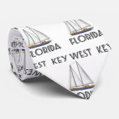 Key West Florida Sailing Stropdas (Opgerold)