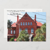 Key West Florida, Sailor die Nurse WWII kust Briefkaart (Voorkant / Achterkant)