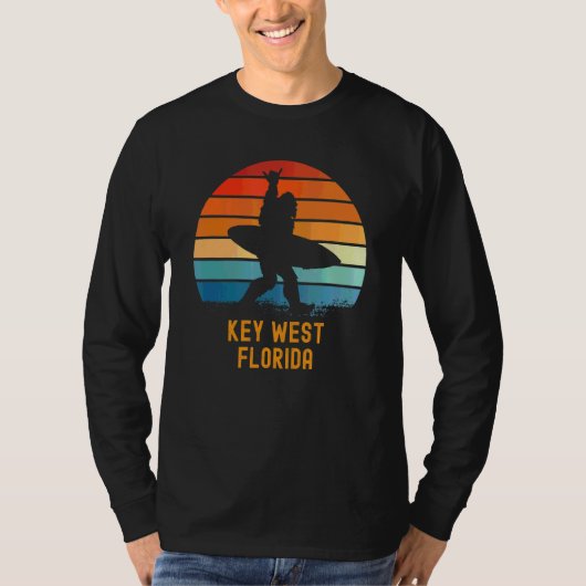 Key West Florida Sasquatch Souvenir T-shirt (Voorkant)