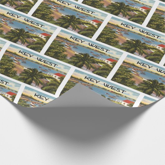  Key West Florida Scene Cadeaupapier (Hoek)