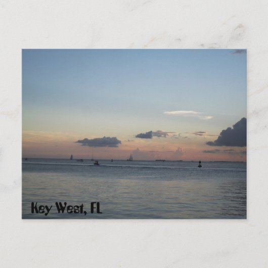 Key West Florida Segelschiffe auf dem Meer Briefkaart (Voorkant)