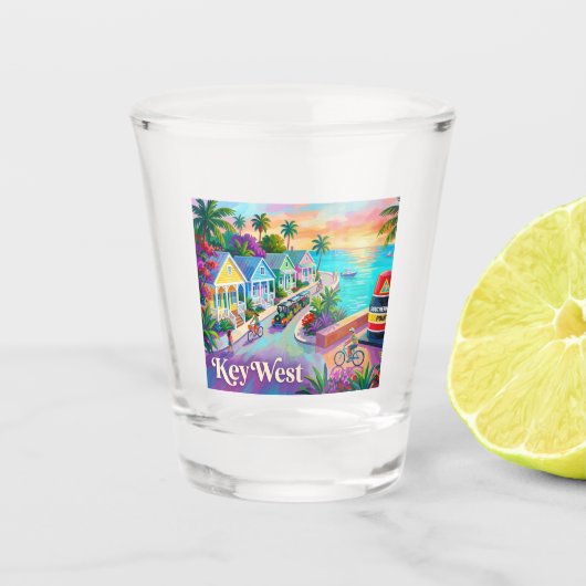Key West Florida Shot Glas (Voorkant)
