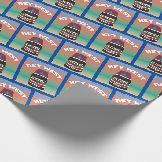 Key West Florida Southernmost Point Cadeaupapier (Hoek)