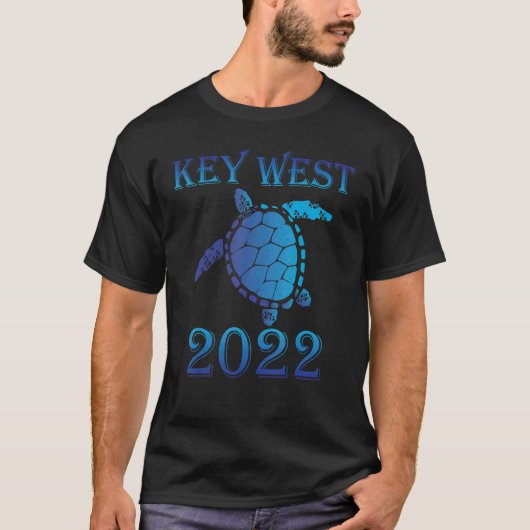 Key West Florida Spring Break 2022 Zee Schildpad 1 T-shirt (Voorkant)