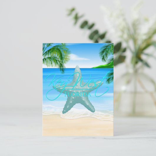 Key West Florida Starfish Briefkaart (Staand voorkant)