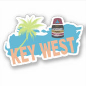 Key West Florida Sticker (Voorkant)