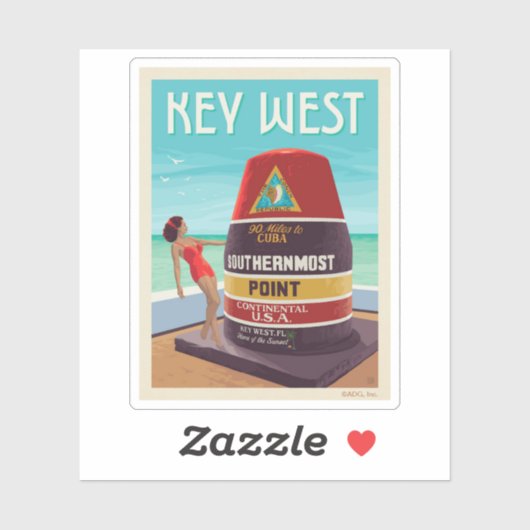 Key West | Florida Sticker (Vel)