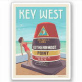 Key West | Florida Sticker (Voorkant)