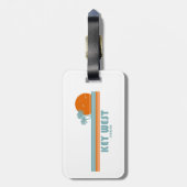 Key West Florida Sun Palm Trees Bagagelabel (Achterkant verticaal)