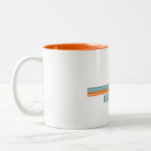 Key West Florida Sun Palm Trees Tweekleurige Koffiemok (Links)