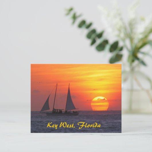 Key West, Florida Sunset Briefkaart (Staand voorkant)