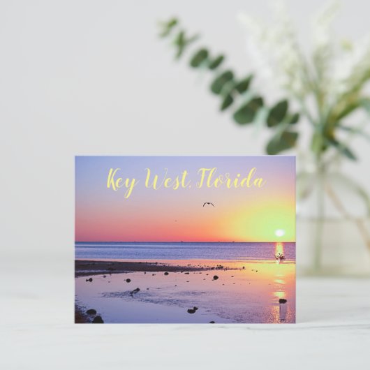 Key West Florida Sunset Briefkaart (Staand voorkant)