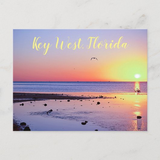Key West Florida Sunset Briefkaart (Voorkant)