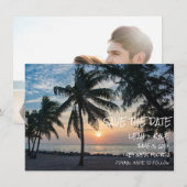 Key West, Florida Sunset Destination Wedding Save The Date (Voorkant / Achterkant)