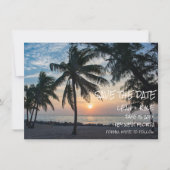 Key West, Florida Sunset Destination Wedding Save The Date (Voorkant)