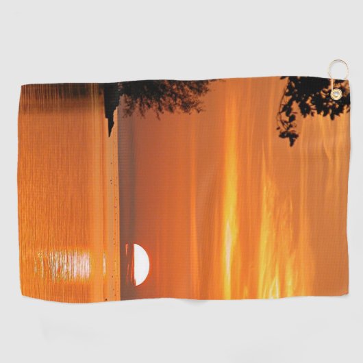 Key West, Florida sunset Golfhanddoek (Horizontaal)