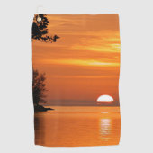 Key West, Florida sunset Golfhanddoek (Voorkant)