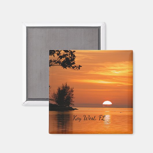 Key West, Florida sunset Magnet (Voorkant / Achterkant)