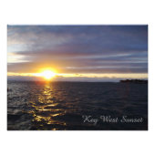 Key West Florida Sunset Photo Poster (Voorkant)