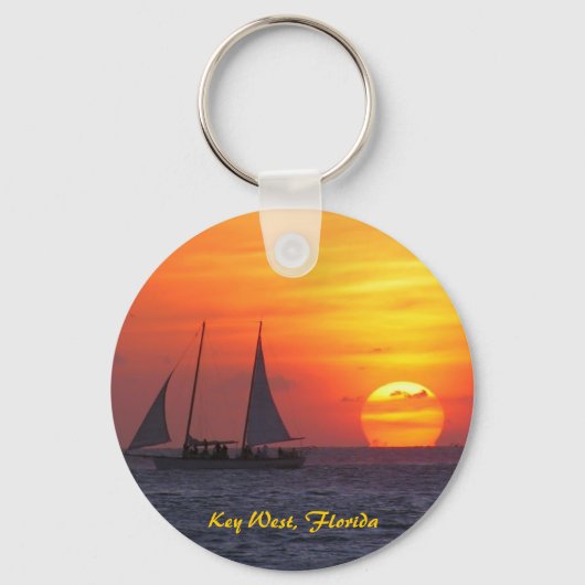Key West, Florida Sunset Sleutelhanger (Voorkant)